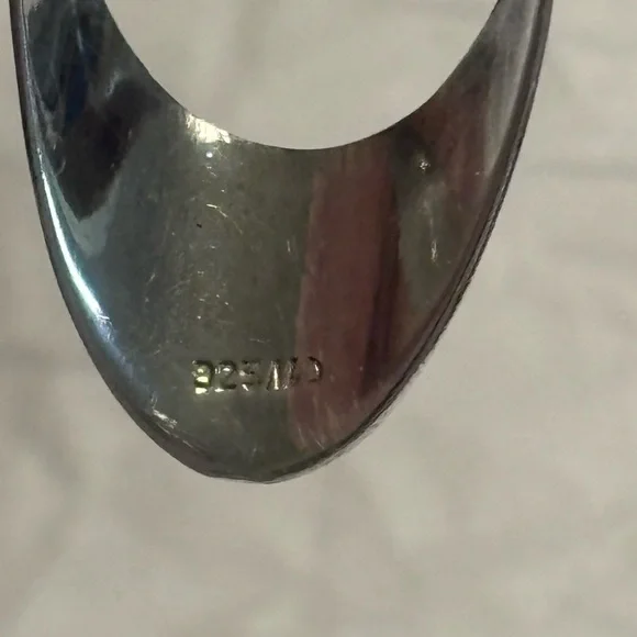 Vintage Sterling Silver Oval Drop Earrings 925 - Picture 8 of 15